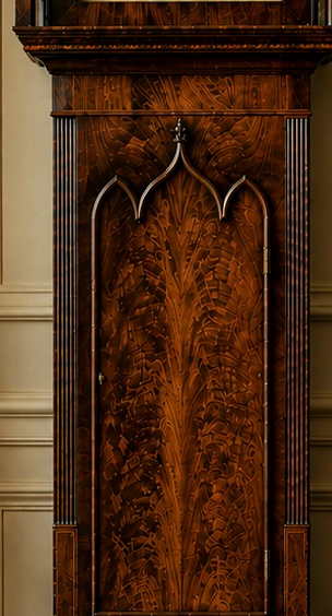 regency-mahogany-longcase-clock-by-samuel-kellet-of-bredbury case detail